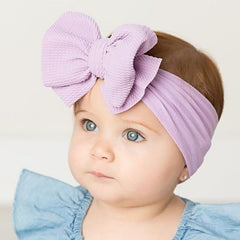Textured bow - Baby purple