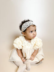 Vintage Zinnie lace headband